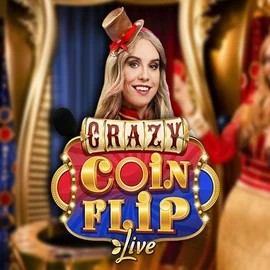 Logo of Crazy Coin Flip from Evolution at Betista Casino