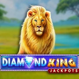 Diamond King Jackpots online game logo by SpinPlay Games on betistacasinoo.com