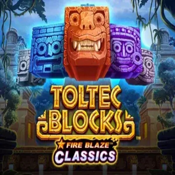 Fire Blaze: Toltec Blocks logo – Slots by Rarestone Gaming at Betista Casino